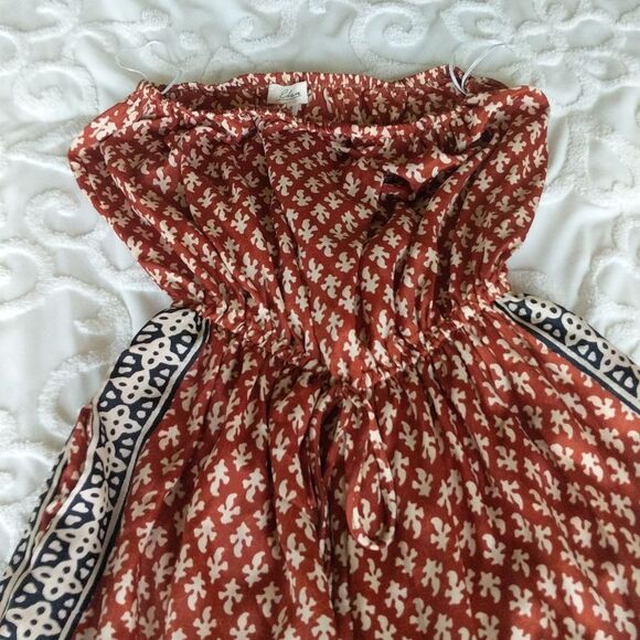 Elan Strapless Moroccan Print Strapless Jumpsuit - Picture 4 of 13